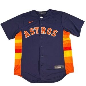 New Nike Yuli Gurriel Houston Astros Alternate Jersey sz L LARGE MLB Baseball